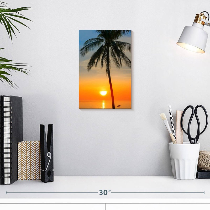 Thailande, coucher de soleil, H 12 po x l 8 po