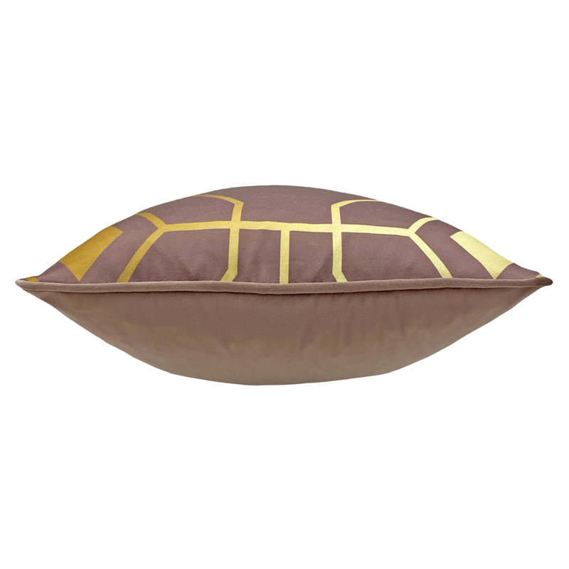 Geometric Square Cushion, Blush