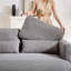 Canapé moderne en tissu velours côtelé 60 po avec canapé simple 33 po, canapé avec coussin de soutien, pour appartement, bureau, salon-654561520