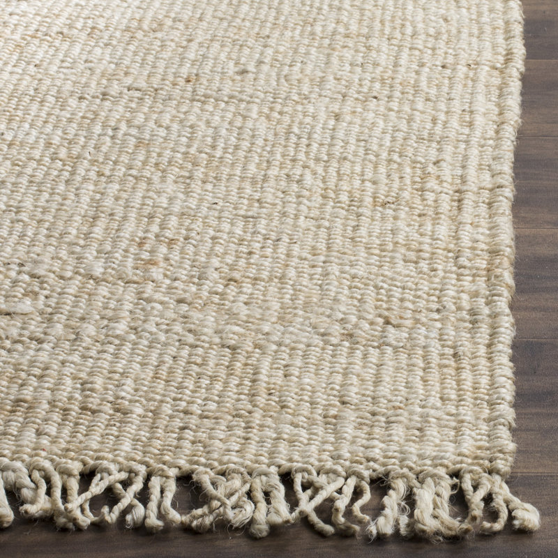Fitzwater Hand Woven Jute Area Rug, Rectangle 5 pi x 8 pi