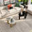 Brass 4 In 1 Self-Defined Nesting Round Coffee Table/End Table-701192713