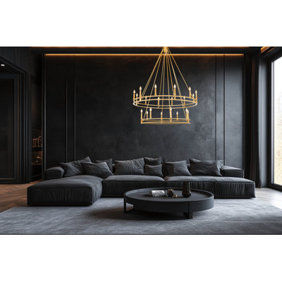 Lustre en laiton Hershel Signature