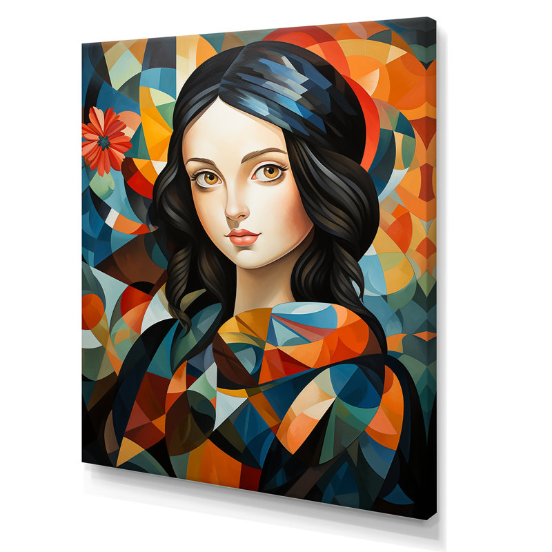 Mona Lisa In Henri Matisse Style I - Modern Art, art mural, H 32 po x l 24 po x P 1 po, Toile tendue