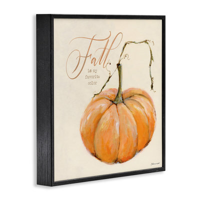 «Fall is My Favorite Color Orange Pumpkin» par Stephanie Workman Marrott - impression d'art graphique