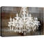 «Glam Crystal Chandelier Silhouette» sur toile de fond abstraite, reproduction d'art sur toile-1440854335-1440854279-1440854273
