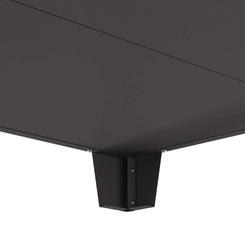Deck Fire Pit, 43cm H x 80cm W x 80cm D, Black