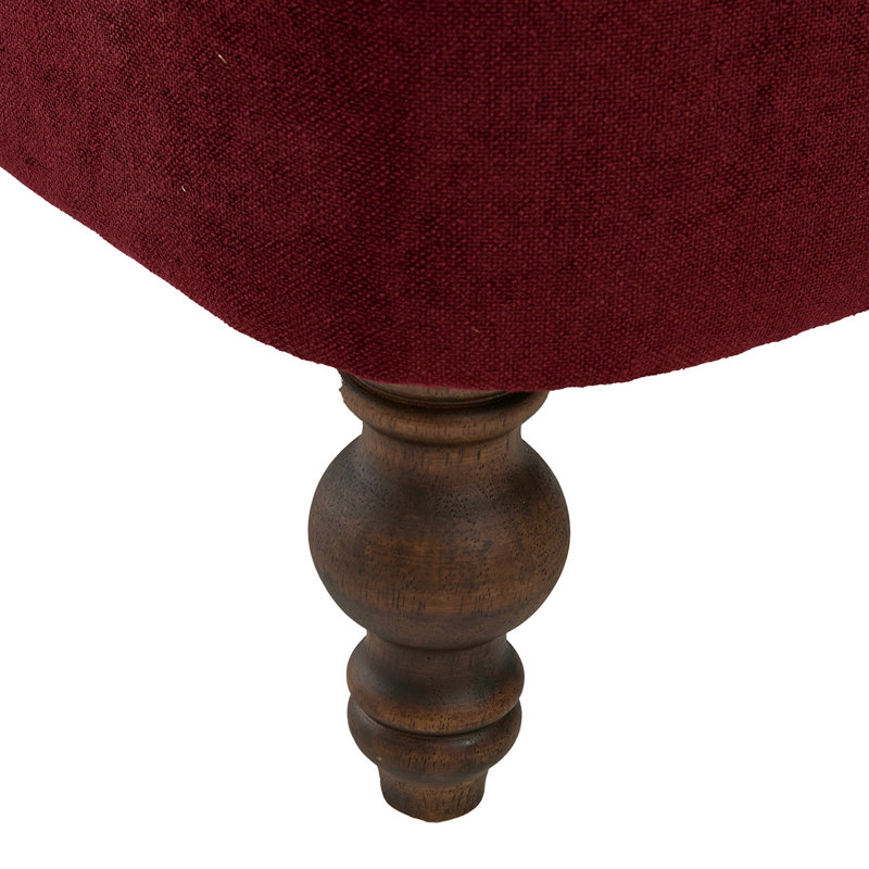 Fauteuil inclinable surdimensionné en chenille, Rouge