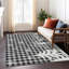 Tapis gris renne de Noël intérieur / extérieur lavable à la machine-2136932061