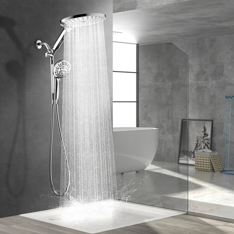 Dual Shower Heads With Handheld Spray Combo, Chrome