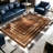 Brown Art Deco Geometric carpet-easy to clean, machine-washable, soft and comfortable; suitable for door mats, kitchens, living rooms, bedrooms, corridors, and laundry areas. Easy to clean, durable carpet for home decoration.-1182558899