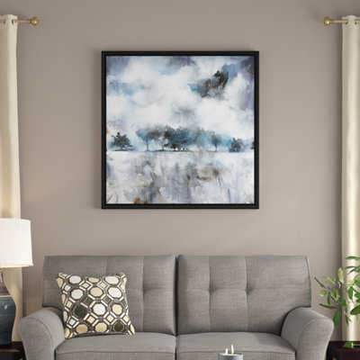 « obscurcied blues », peinture sur toile