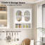 Armoire de salle de bain murale blanche-640432175