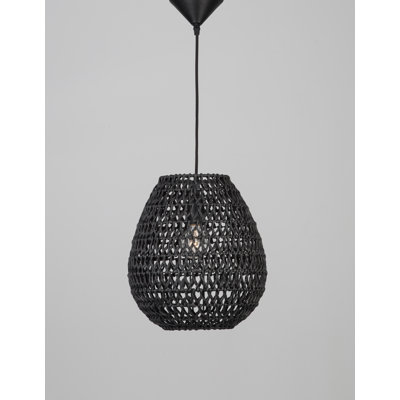 1 - Light Black Teardrop Pendant