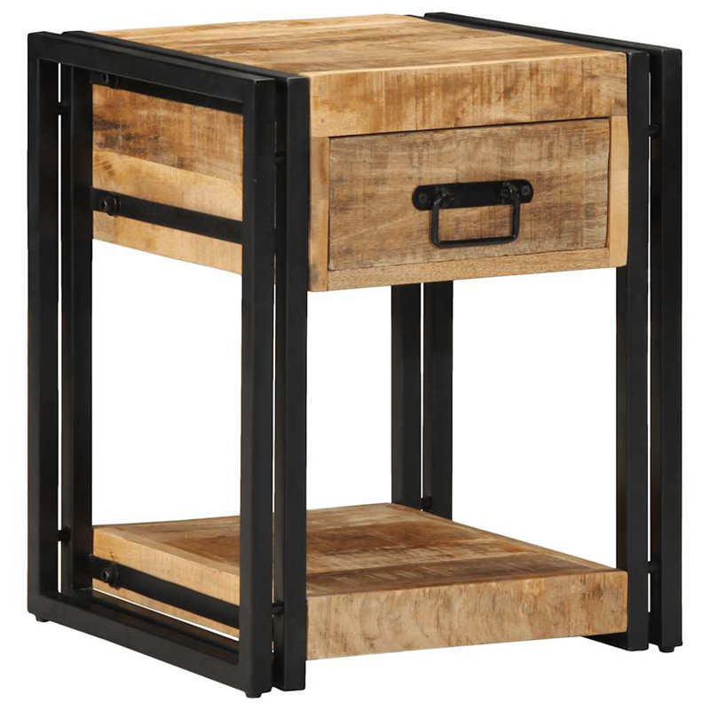 40cm W Iron Bedside Table