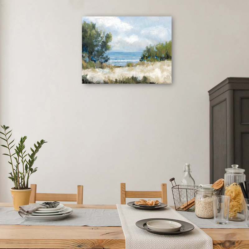 «Path to the Beach» par Studio Arts, reproduction d'art sur toile, Toile tendue, H 11 po x l 14 po x P 1,5 po