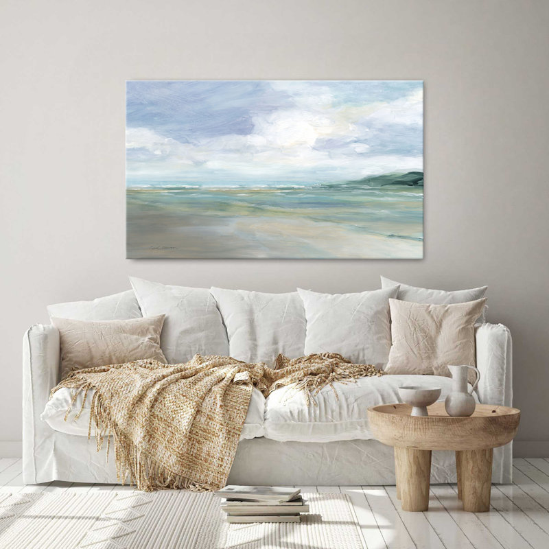 "Wet Sandy Beaches" par Carol Robinson, reproduction sur toile, H 18 po x l 30 po x P 1 po