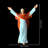 Jesus statue wall decoration