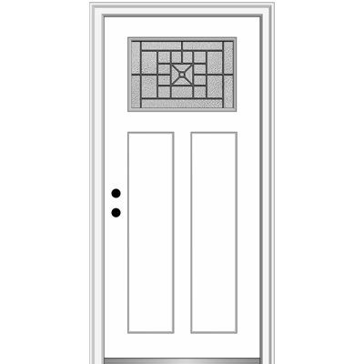 Porte d'entrée pré-suspendue en fibre de verre Courtyard