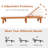 Chrishad Outdoor Eucalyptus Wood Chaise Lounge