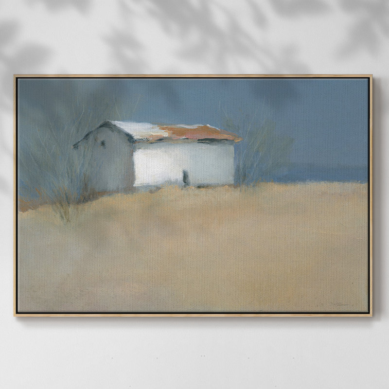 Old Homestead, reproduction d'art sur toile, H 25 po x l 37 po x P 2 po, Bois naturel