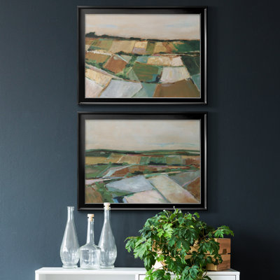 " Pastel Fields I " 2 - Pieces