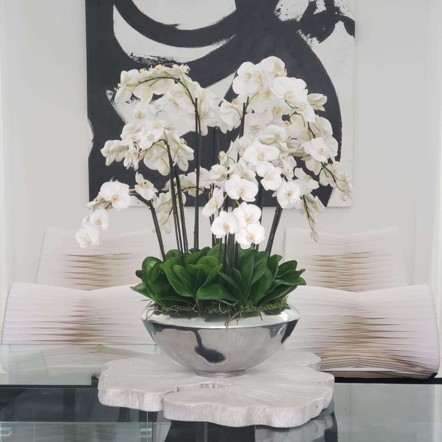 Orchid Floral Arrangement, White