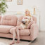 Chenille rose trois - modulaire avec courbe ergonomique, épissage doux et flexible pour les espaces de vie-822060650