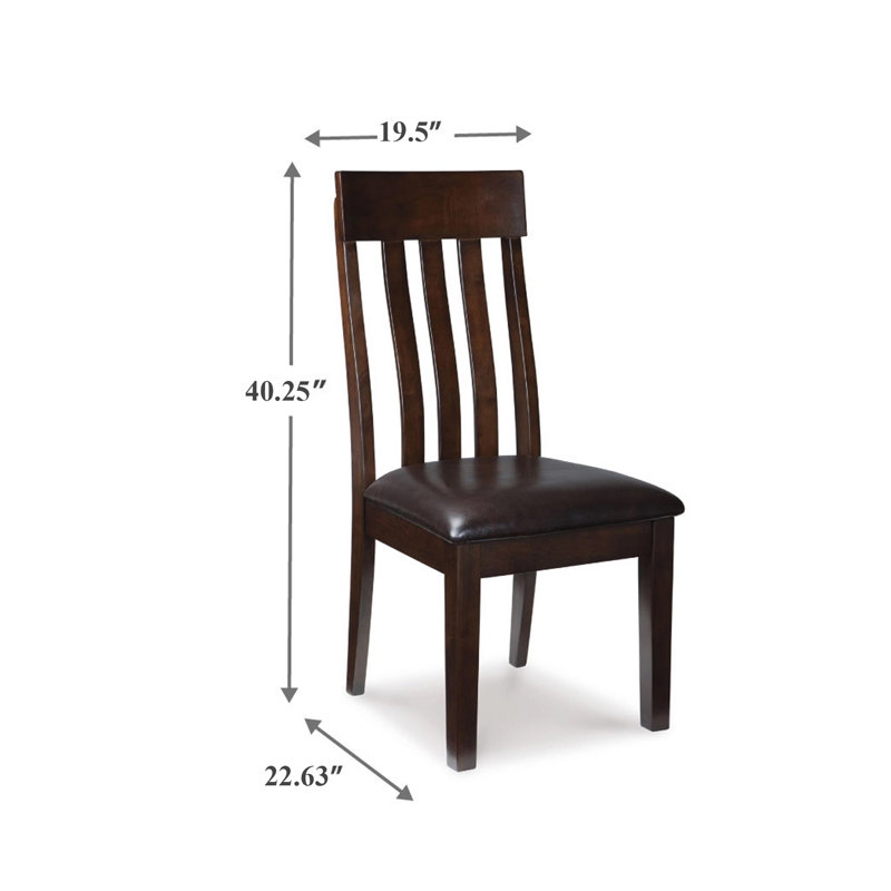 Ensemble de 2 chaises d'appoint Raly, assise en similicuir brun, dossier en ardoise