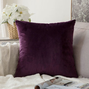 Solid Velvet Pillow Cover