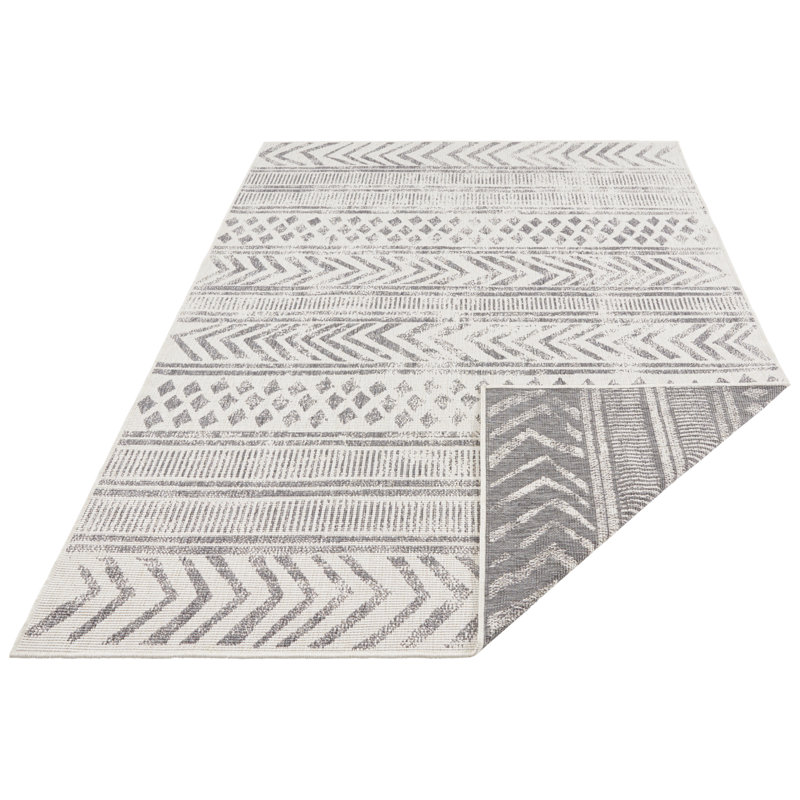 Biri Flatweave Grey Rug, Rectangle 200 x 290cm