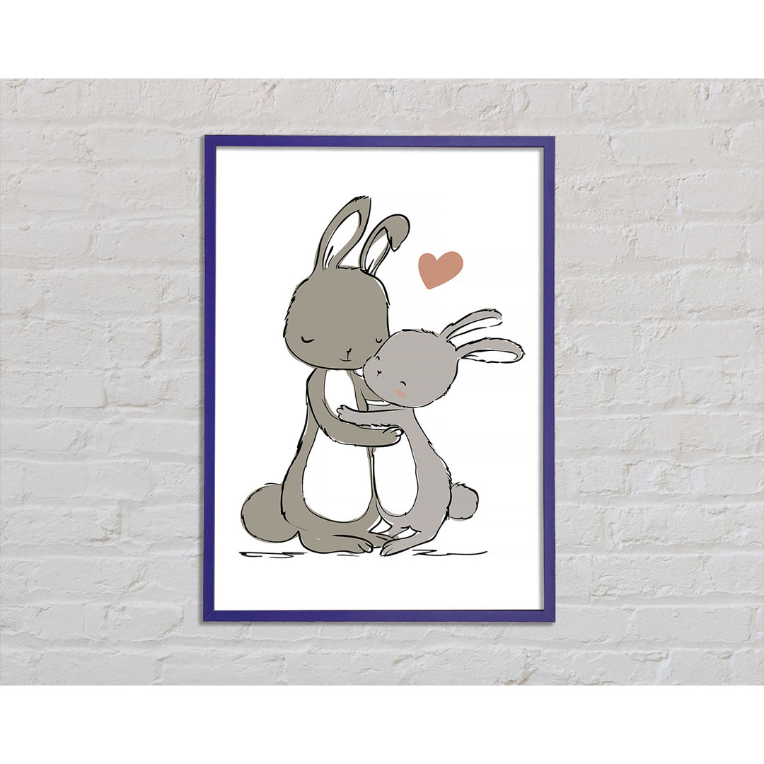 Bunny Love - Einzelne Bilderrahmen Kunstdrucke