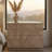 Modern Solid Oak Nightstand With 3d Carved Door & Double Drawers - Fully Assembled Bedside Table
