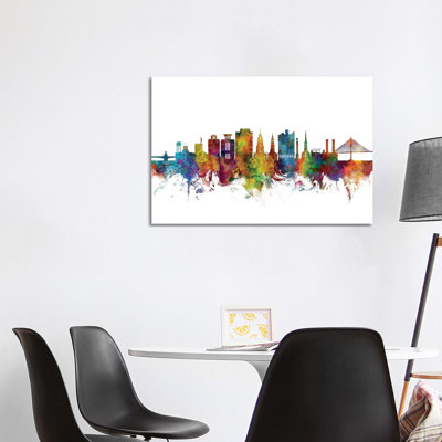 Charleston, South Carolina Skyline by Michael Tompsett - Wrapped Canvas Gallery-Wrapped Canvas Giclée