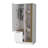 Pekin Modern Wardrobe Organizer With Shelves And Rod, Natural Oak