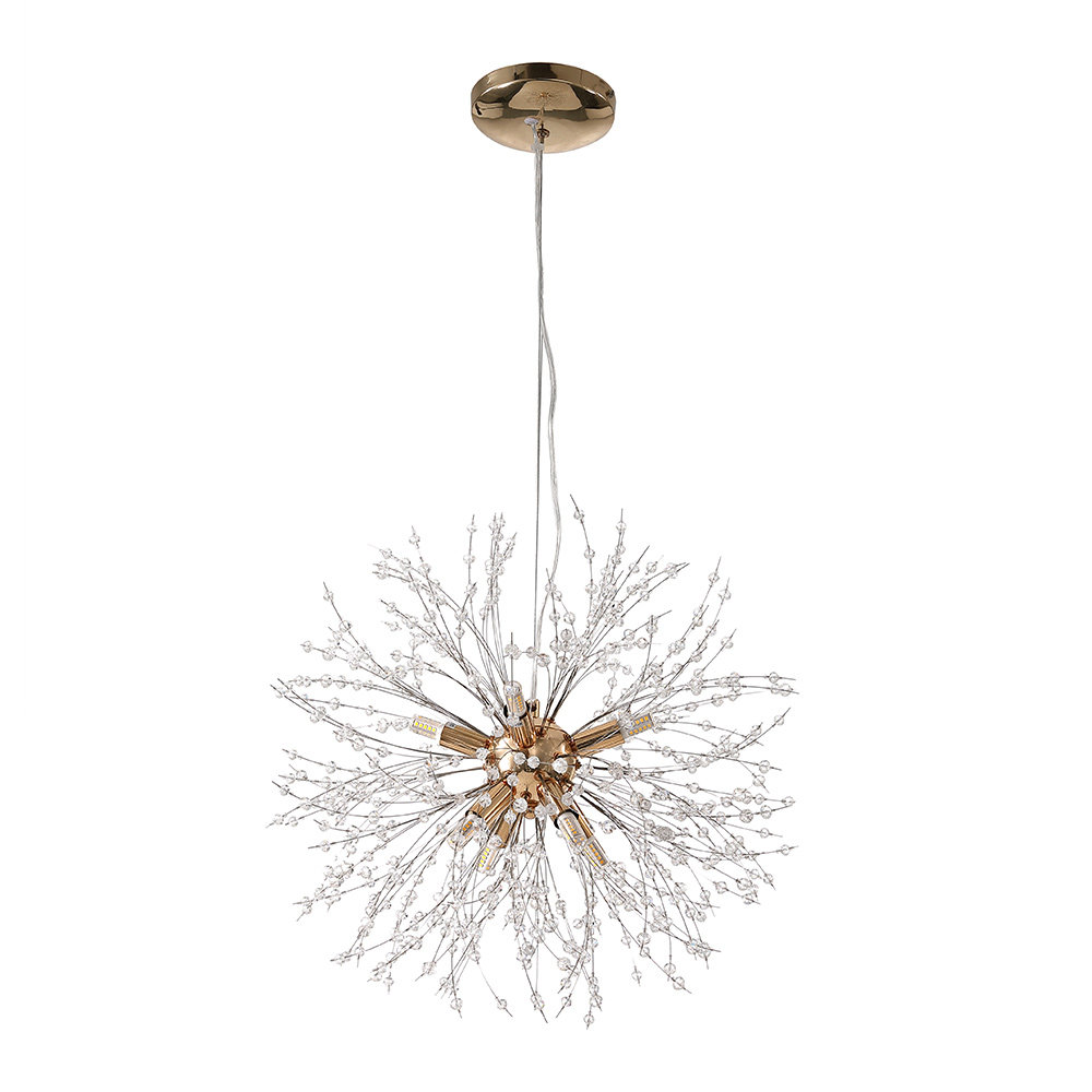 Addisynn 9 - Light Chandelier with Crystal Accents