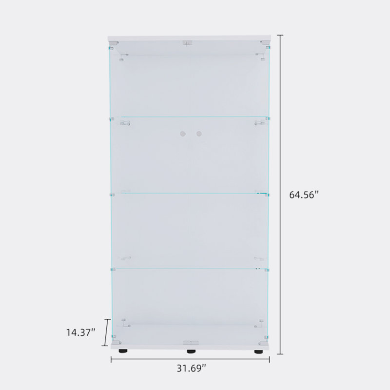 Davantae Accent Cabinet, Transparency/White
