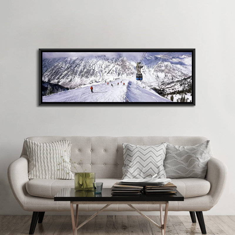 Téléphérique aérien dans une station de ski, station de ski Snowbird, Utah, États-Unis par Panoramic Images - Impression sur toile tendue sur châssis