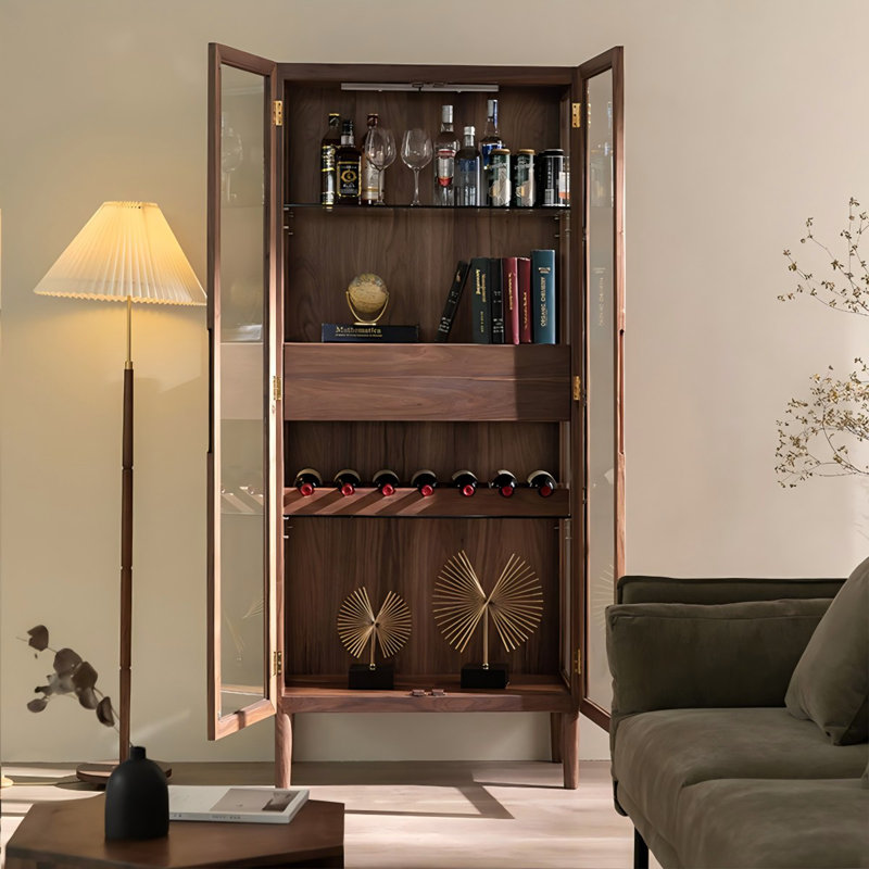 Armoire de rangement en bois massif 74,8 po