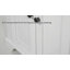 Grande armoire de rangement pour salle de bain avec portes en verre trempé, tablettes réglables, tiroir et fermeture en douceur-1036644578
