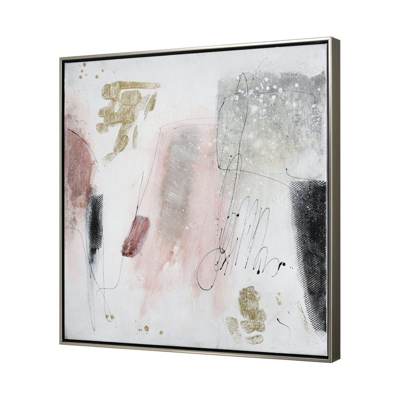 Art mural moderne encadré Modern Blush II