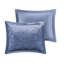 Édredon double / grand en velours pervenche - Literie de luxe avec bourre et coussin décoratif lavable à la machine-117371171-117371169