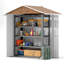 6.5 ft. W x 3.5 ft. D Galvanised Steel Storage Shed