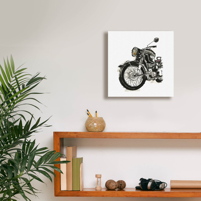 «Epic Graffiti», collection d'art sur toile «Two Wheels Collection C» par Annie Warren, 12 po x 12 po, H 12 po x l 12 po