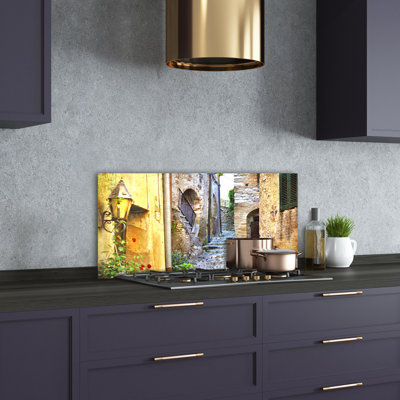 Barham 50cm W x 100cm L Glass Peel and Stick Panel