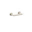 Emtek Modern Tubular Paper Holder - Pivoting Double Post w/ Small Disc Rosette-1313817077