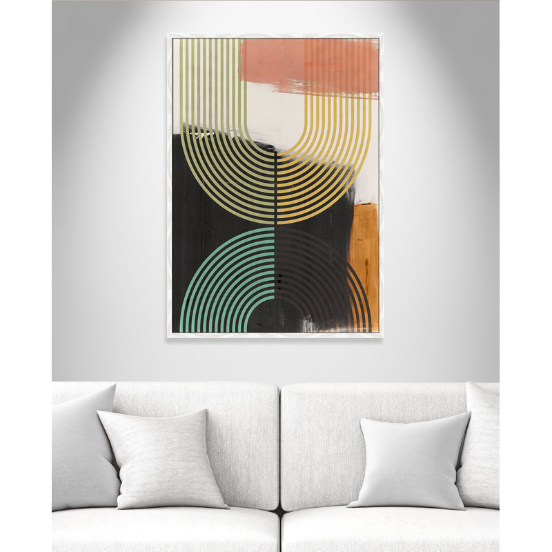 «Bolded II» par Isabelle Z, Grain de bois blanc, 29.5'' W x 41.5'' H, Impression encadrée