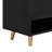 Sleek And Contemporary Shoe Cabinet With Adjustable Shelves, Minimalist Home Organizer With Solid Wood Legs, Storage Sideboard For Entryway, Living Room, Black-8977952