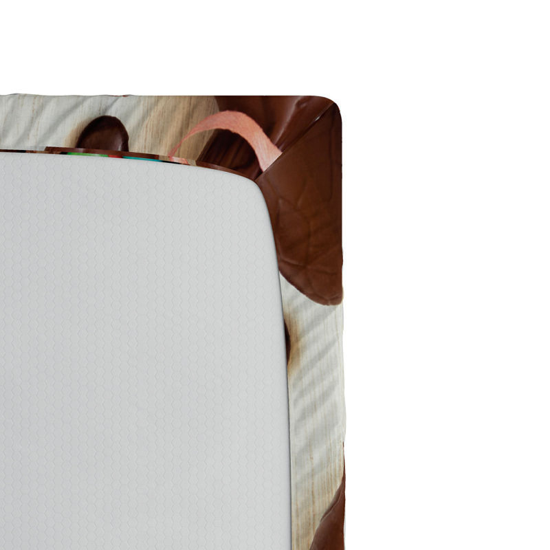 Microfiber Patterned Fitted Sheet, Twin Fitted Sheet
