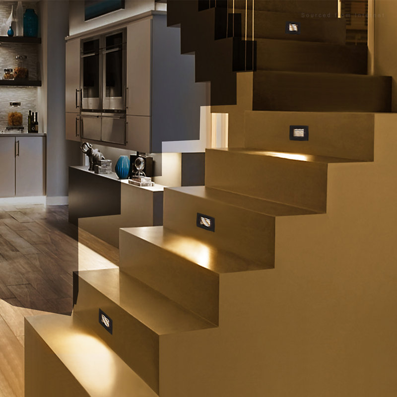LED Hardwired Pathway Light Dimmable for Step Deck Stair 3000K Warm White