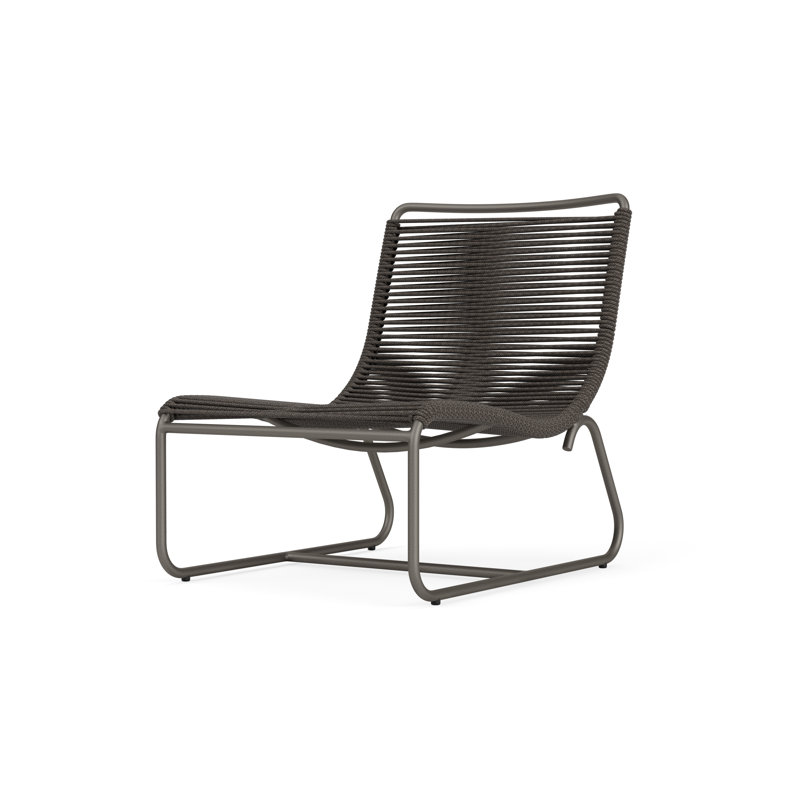 Walter Lamb Outdoor Lounge Chair, Mica/Coal